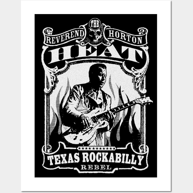 The Reverend Horton Heat - Texas Rockabilly Rebel Wall Art by CosmicAngerDesign